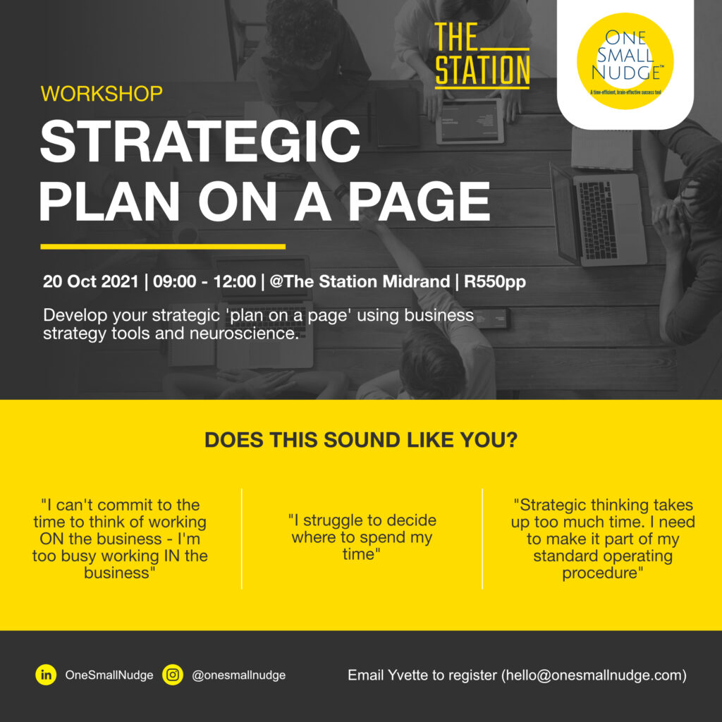 The Station Office - 1 Strategic Plan On a Page
